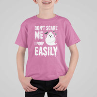 Funny Halloween T Shirt For Kid Don't Scare Me I Poop Easily - Wonder Print Shop