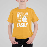 Funny Halloween T Shirt For Kid Don't Scare Me I Poop Easily - Wonder Print Shop