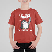 I'm Not Short I'm Penguin Size Angry But Cute T Shirt For Kid - Wonder Print Shop