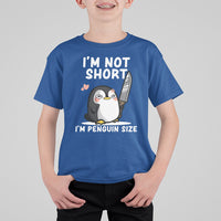 I'm Not Short I'm Penguin Size Angry But Cute T Shirt For Kid - Wonder Print Shop
