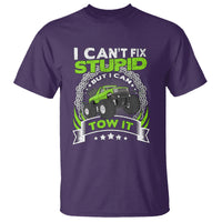 Truck Driver Wrecker I Can't Fix Stupid But I Can Tow It T Shirt - Wonder Print Shop