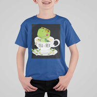 Funny Dinosaur Tea Rex T Shirt For Kid - Wonder Print Shop