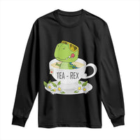 Funny Dinosaur Tea Rex Long Sleeve Shirt