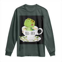 Funny Dinosaur Tea Rex Long Sleeve Shirt