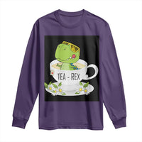 Funny Dinosaur Tea Rex Long Sleeve Shirt