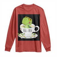 Funny Dinosaur Tea Rex Long Sleeve Shirt