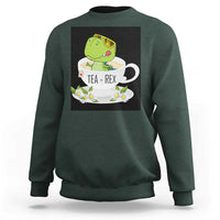 Funny Dinosaur Tea Rex Sweatshirt - Wonder Print Shop
