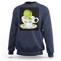 Funny Dinosaur Tea Rex Sweatshirt - Wonder Print Shop