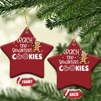 Christmas Best Teacher Christmas Ornament I Teach The Smartest Little Cookies - Wonder Print Shop