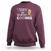 I Teach The Smartest Little Cookies Christmas Best Teacher Sweatshirt - Wonder Print Shop