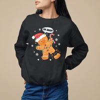 Op Snap Gingerbread Broken Leg Christmas Sweatshirt - Wonder Print Shop