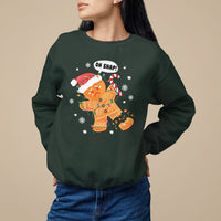 Op Snap Gingerbread Broken Leg Christmas Sweatshirt - Wonder Print Shop