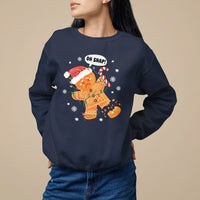 Op Snap Gingerbread Broken Leg Christmas Sweatshirt - Wonder Print Shop