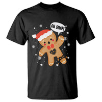 Op Snap Gingerbread Broken Heart Single Christmas T Shirt - Wonder Print Shop