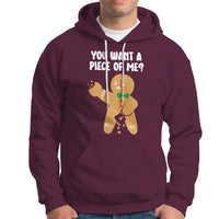 You Want A Piece Of Me Gingerbread Naughty Christmas Hoodie - Wonder Print Shop