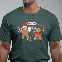 Shut Up Gingerbread Just Broken Feet Naught Christmas T Shirt - Wonder Print Shop