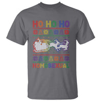 Funny Christmas LGBT T Shirt Ho Ho Ho Homosexual - Wonder Print Shop