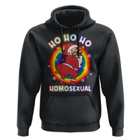 Funny Christmas LGBT Hoodie Santa Ho Ho Ho Homosexual