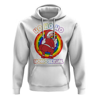 Funny Christmas LGBT Hoodie Santa Ho Ho Ho Homosexual