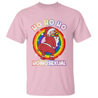 Funny Christmas LGBT T Shirt Santa Ho Ho Ho Homosexual - Wonder Print Shop