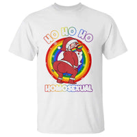 Funny Christmas LGBT T Shirt Santa Ho Ho Ho Homosexual - Wonder Print Shop