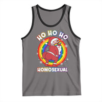 Funny Christmas LGBT Tank Top Santa Ho Ho Ho Homosexual