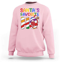 Funny Christmas LGBT Sweatshirt Santas Favorite Ho Rainbow - Wonder Print Shop