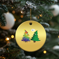 Funny Gay Xmas Christmas Ornament Rainbow Christmas Tree LGBT - Wonder Print Shop