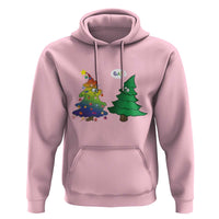 Funny Gay Christmas Hoodie Rainbow Christmas Tree LGBT