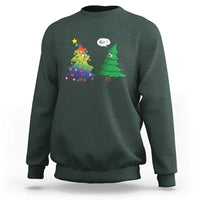 Funny Gay Christmas Sweatshirt Rainbow Christmas Tree LGBT - Wonder Print Shop