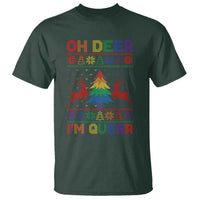 Funny Christmas LGBT T Shirt Oh Deer Im Queer - Wonder Print Shop