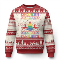 Funny Xmas LGBT Ugly Christmas Sweater Oh Deer Im Queer - Wonder Print Shop