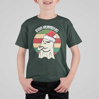 Gothic Xmas T Shirt For Kid Boo Humbug Santa Ghost - Wonder Print Shop