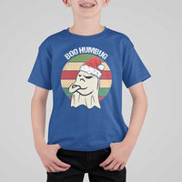 Gothic Xmas T Shirt For Kid Boo Humbug Santa Ghost - Wonder Print Shop