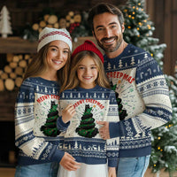 Gothic Xmas Ugly Christmas Sweater Meowy Creepmas Cat Christmas Tree - Wonder Print Shop