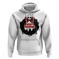 Gothic Christmas Hoodie Merry Creepmas Cat Wreath