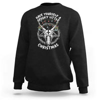 Gothic Xmas Sweatshirt Have Yourself A Scary Little Christmas Satan Pentagram - Wonder Print Shop
