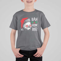 Christmas Bah Humbug Skull Santa Hat T Shirt For Kid - Wonder Print Shop