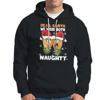 Christmas Hoodie Upside Down Pineapple Dear Santa We Were Both Naughty Xmas - Wonder Print Shop