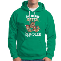 All of the Otter Reindeer Cute Christmas Hoodie - Wonder Print Shop