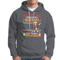 Christmas Hoodie Basset Hound See You're Eating Dog Lover - Wonder Print Shop