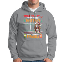 Christmas Hoodie Basset Hound See You're Eating Dog Lover - Wonder Print Shop