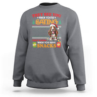 Christmas Sweatshirt Basset Hound See You're Eating Dog Lover - Wonder Print Shop