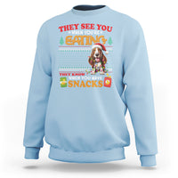 Christmas Sweatshirt Basset Hound See You're Eating Dog Lover - Wonder Print Shop