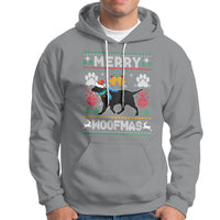 Christmas Hoodie Merry Woofmas Black Lab Dog Lover - Wonder Print Shop