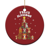 Feliz Navidog Dog Funny Xmas Christmas Ornament - Wonder Print Shop