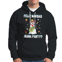 Christmas in Mexico Hoodie Feliz Navidad Juana Party Snowman Dancing - Wonder Print Shop