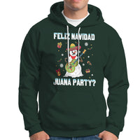 Christmas in Mexico Hoodie Feliz Navidad Juana Party Snowman Dancing - Wonder Print Shop