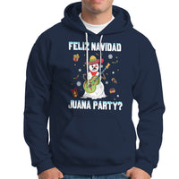 Christmas in Mexico Hoodie Feliz Navidad Juana Party Snowman Dancing - Wonder Print Shop