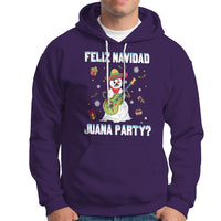 Christmas in Mexico Hoodie Feliz Navidad Juana Party Snowman Dancing - Wonder Print Shop